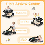 BABY JOY 4-in-1 Baby Walker, Foldable Activity Car Baby Walker