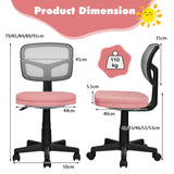 Kids Swivel Desk Computer Chair Home Office Adjustable Children Mesh Study Chair