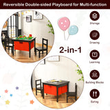 HONEY JOY 2-in-1 Kids Activity Table & Chair Set with Storage