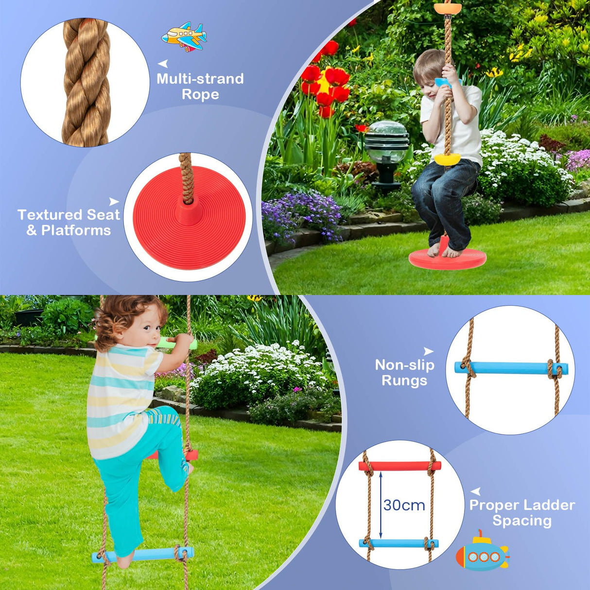 HONEY JOY 300KG Heavy Duty Swing Set