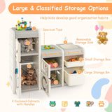 HONEY JOY Kids Toy Storage Organiser, Toy Chest and Bookshelf