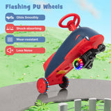 HONEY JOY 2 in 1 Kids Electric Wiggle Car, Ride On Drifting Wiggle Car for Children with Light up Wheels