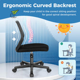 BABY JOY Height-Adjustable Ergonomic Kids Desk Chair, Kids Mesh Computer Chair