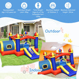 HONEY JOY Inflatable Bounce House, 5 in 1 Bouncy Castle for Kids with Playhouse, Slide, Jumping Area