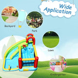 HONEY JOY 6 in 1 Inflatable Water Slide Water Park