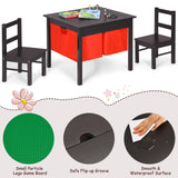 HONEY JOY 2-in-1 Kids Activity Table & Chair Set with Storage