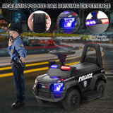 Kids Ride On Police Car 6V Electric Ride-on Vehicle Patrol Car for 18-60 Months