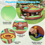 HONEY JOY Kids Inflatable Human Whack a Mole, Hammering & Pounding Bouncy Toy w/ 450w Blower