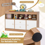 HONEY JOY Toy Storage Organiser for Kids, Storage Chest with 2 Drawers