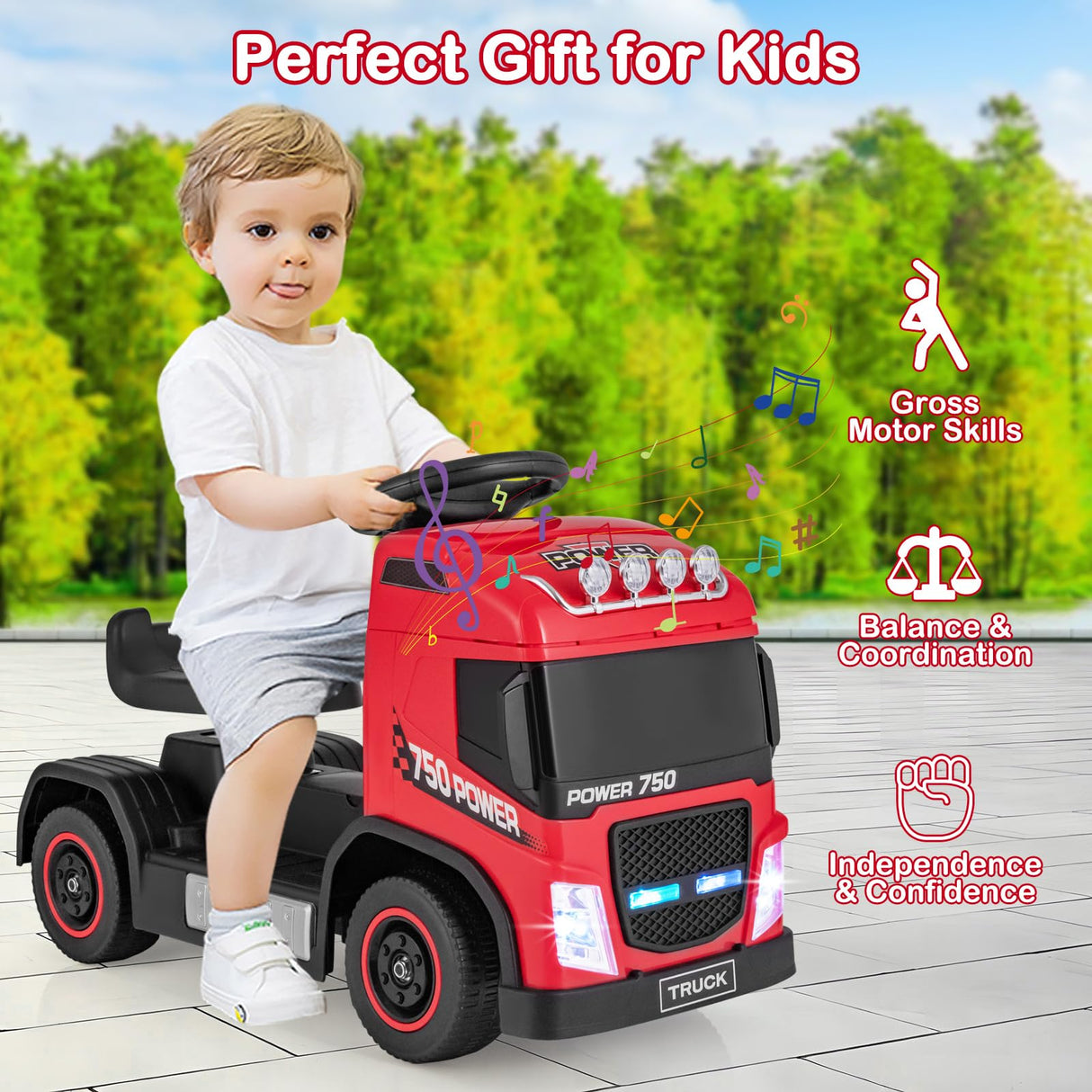 HONEY JOY Kids' Ride On Push Truck