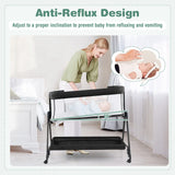 BABY JOY Baby Cot Bed Crib Portable Bassinet Bedside Sleeper Height Adjustable