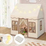 HONEY JOY Kids Play Tent, Toddler Large Playhouse w/Star String Lights