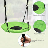 HONEY JOY 7-in-1 Kids Swing Set with 2 Swings, Slide, Fun Glider, Gym Rings