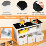 HONEY JOY Kids Toy Storage Organizer with 3 Bins