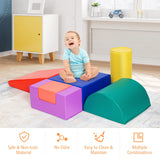 BABY JOY 6PCS Kids Crawl & Climb Foam Play Set