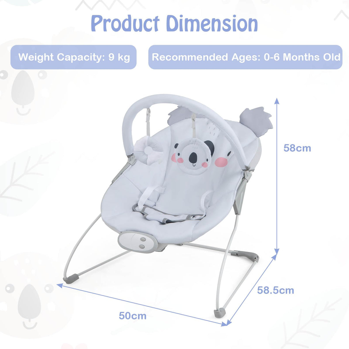 BABY JOY Portable Baby Bouncer