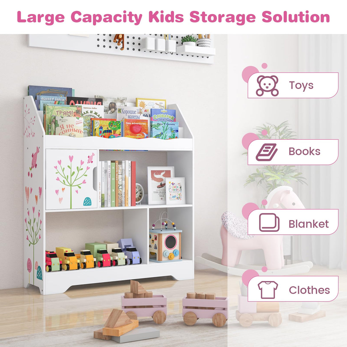 HONEY JOY Toy Storage Organiser Display Stand