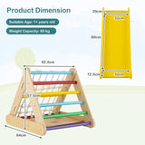 HONEY JOY Kids Triangle Climber with Ramp