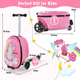 BABY JOY Kids Ride-on Suitcase Scooter