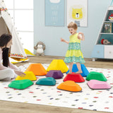 HONEY JOY 11Pcs Stepping Stones for Kids Indoor Outdoor Balance Training Blocks