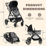 BABY JOY High Landscape Baby Stroller