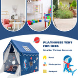 HONEY JOY Kids Playhouse with Padded Cotton Mat, Kids Play Tent for Girls Boys w/Longer Mesh Curtain