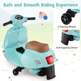 HONEY JOY Licensed Vespa Kids Ride on Motorcycle, 6V Battery Motorbike with LED Headlight & Horn Sound