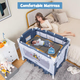 BABY JOY Baby Bassinet with Mattress