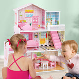 HOENY Joy Kids Wooden Dollhouse