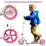 HONEY JOY Kids Folding Kick Scooter, Scooter for Children Teens w/2 Flash Wheels