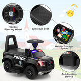 Kids Ride On Police Car 6V Electric Ride-on Vehicle Patrol Car for 18-60 Months