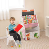 HONEY JOY Kids Easel and Play Station with Chair