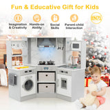 HONEY JOY Wooden Kids Play Kitchen