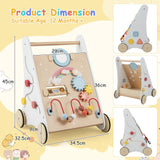 BABY JOY Wooden Baby Walker