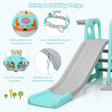 HONEY JOY 4 in 1 Toddler Slide and Swing Set