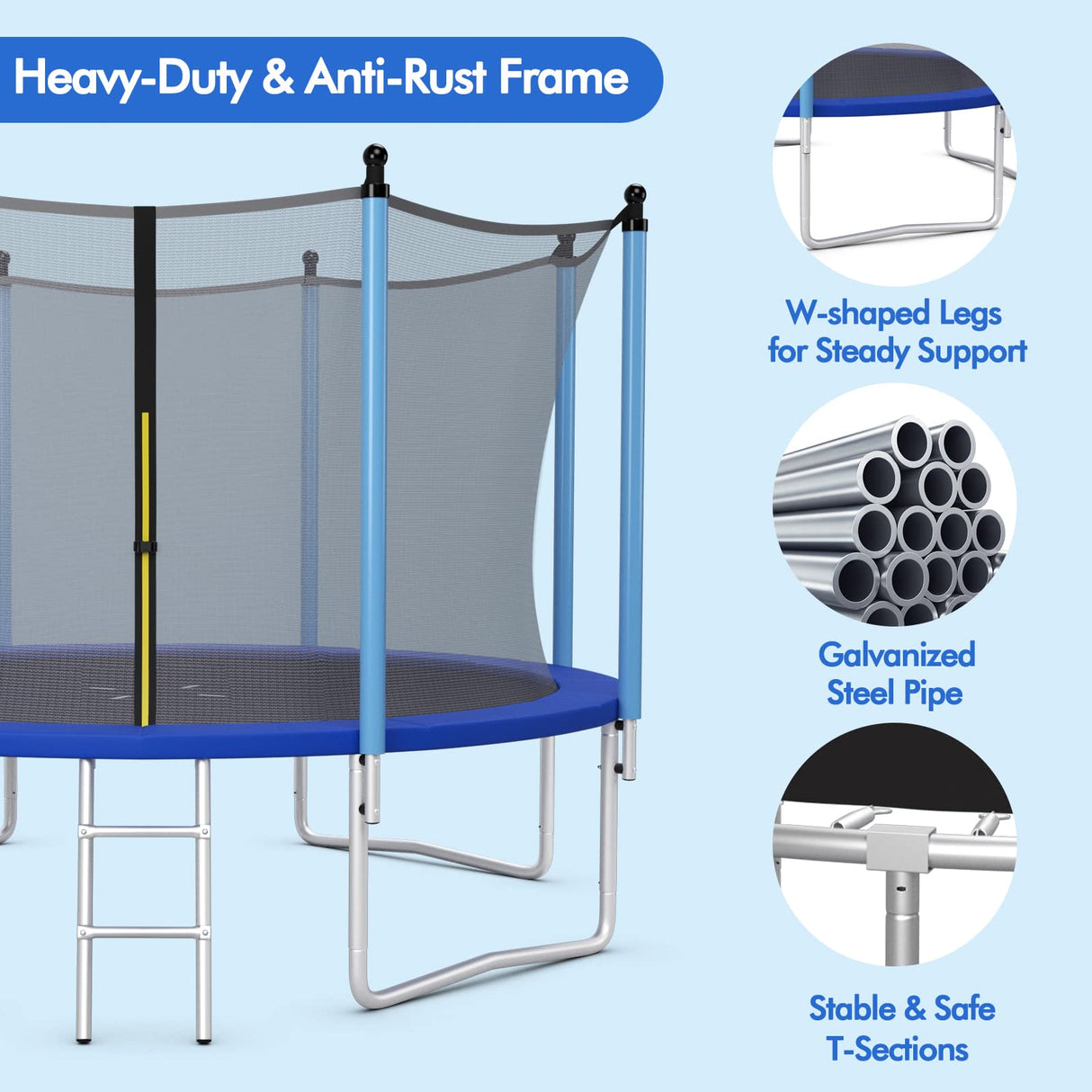 HONEY JOY Trampoline for Kids Adults