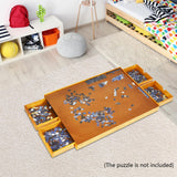 HONEY JOY 1500 PCS Wooden Puzzle Table