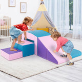 6 PCS Foam Climbing Blocks with Tunnel Stairs and Ramp for 12 Months+