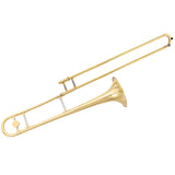 HONEY JOY B Flat Tenor Slide Trombone Brass, B Flat Wind Instrument for Kids Adults with Case, Gloves & Mouthpiece