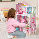 HOENY Joy Kids Wooden Dollhouse