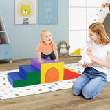 BABY JOY Kids Climb and Crawl Foam Block Play Set, 4-Piece Toddler Soft Building Blocks