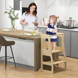 BABY JOY 3-in-1 Foldable Kitchen Standing Tower for Toddlers