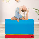 Mailbox Tumbling Aid Trainer, Gymnastics Vaulting Box w/ Detachable Mat