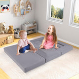 9-Piece Modular Kids Play Couch, Climb & Crawl Foam Playset w/ Breathable Suede Fabric