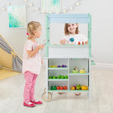 HONEY JOY Double-Sided Pretend Play Kitchen