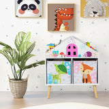 HONEY JOY Kids House-Shaped Bookshelf