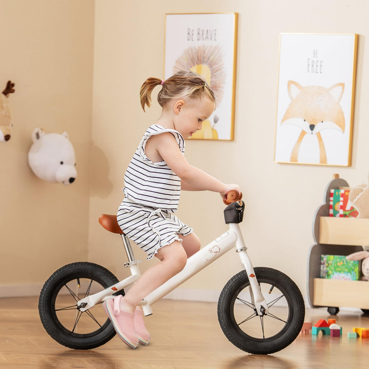 HONEY JOY Kids Balance Bike No Pedal Training Bicycle Adjustable Seat 3+ Years