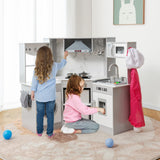 HONEY JOY Wooden Kids Play Kitchen