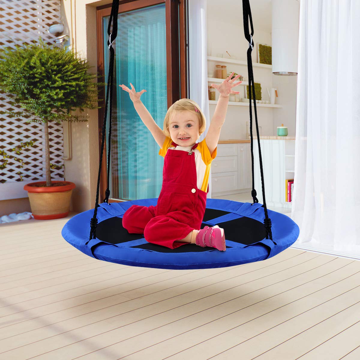 HONEY JOY 100cm Flying Saucer Tree Swing