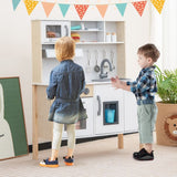 Kids Kitchen Playset with Towel Rack for Toddlers